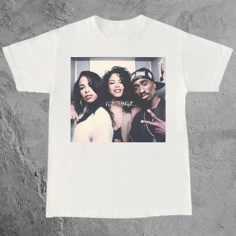 Vintage 2Pac Graphic Tee, Tupac Shakur Shirt, 2Pac Shakur Shirt, 90s Merch, Rapper Shirt, Hip Hop 90s Legends Shirt,...
