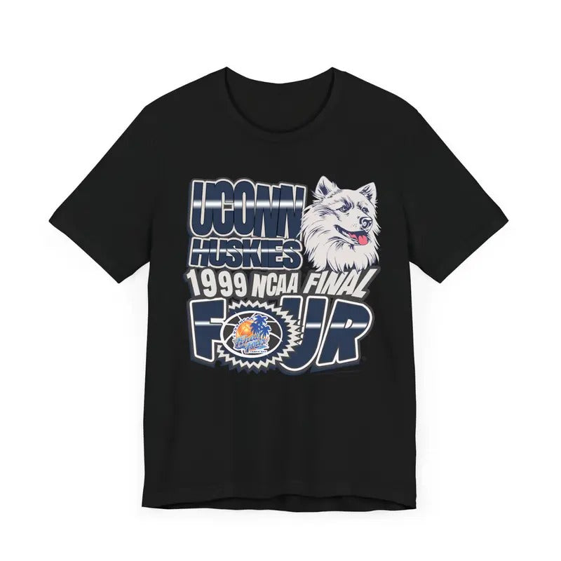 Vintage 90's 1999 NCAA Final Four UCONN Huskies T Shirt Top Classic Menswear Hoodie, Sweatshirt | UrbanDripWear.com