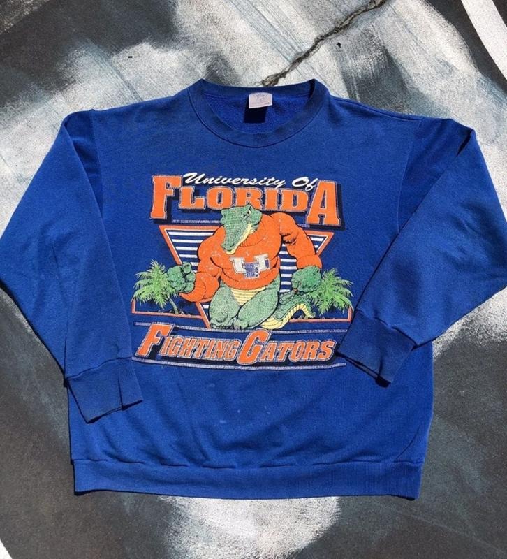 Vintage 90s Florida Gators Sweatshirt Florida Gators Shirt Florida Gators Hoodie Gift For Her Gift For Him Menswear Athletic