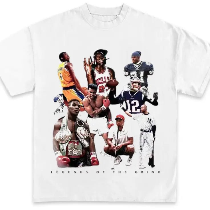 Vintage 90s Legends Graphic Tee, Retro Short Sleeve Shirt, Gifts Fan, Top Streetwear Menswear Crewneck Casual Hoodie,...