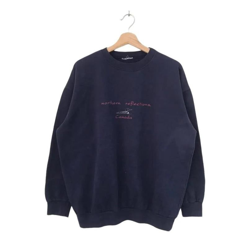 Vintage 90s Northern Reflections Duck Sweatshirt Canada Mallard Duck Habitat Hunting season 2025 2026 Unisex Cotton...
