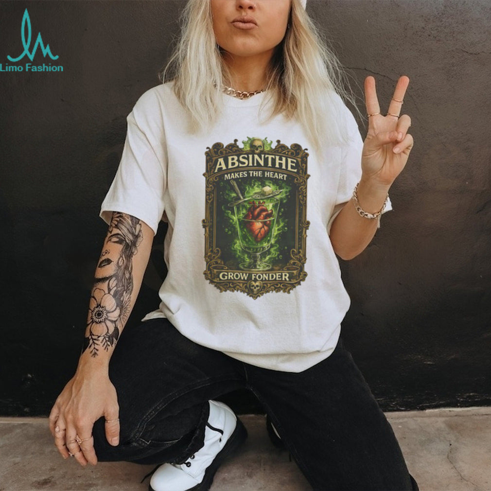 Vintage Absinthe “Makes The Heart Grow Fonder” Gothic Graphic T Shirt