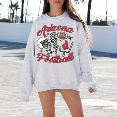 Vintage All Team Football 2 Crewneck Sweatshirt, The Retro Sweater T-Shirts, Hoodie | UrbanDripWear.com