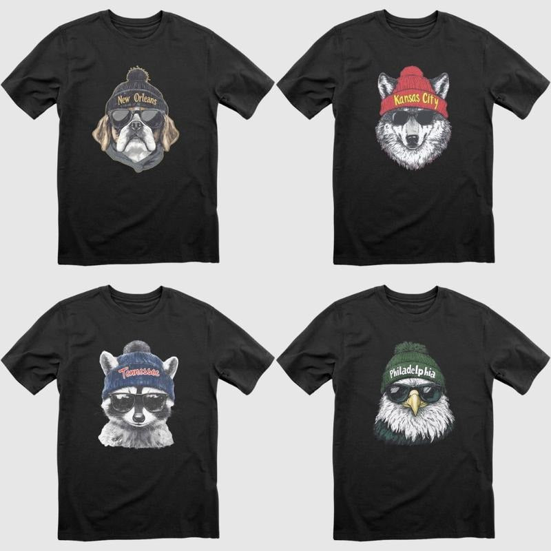 Vintage All Team Mascot T-Shirt in Black, Funny Football Graphic Tee, Unisex Game Day Shirt Hoodie, Sweatshirt