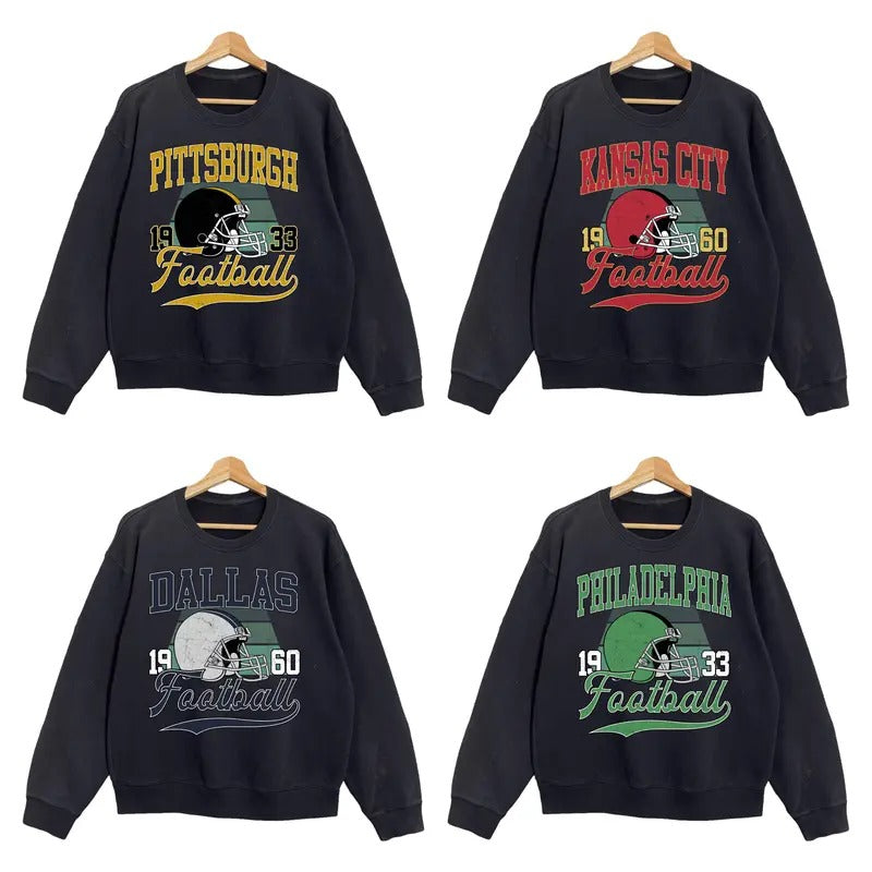 Vintage All Teams Football Sweatshirt Collection