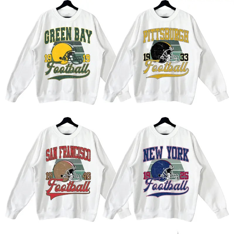 Vintage All Teams Football Sweatshirt Collection