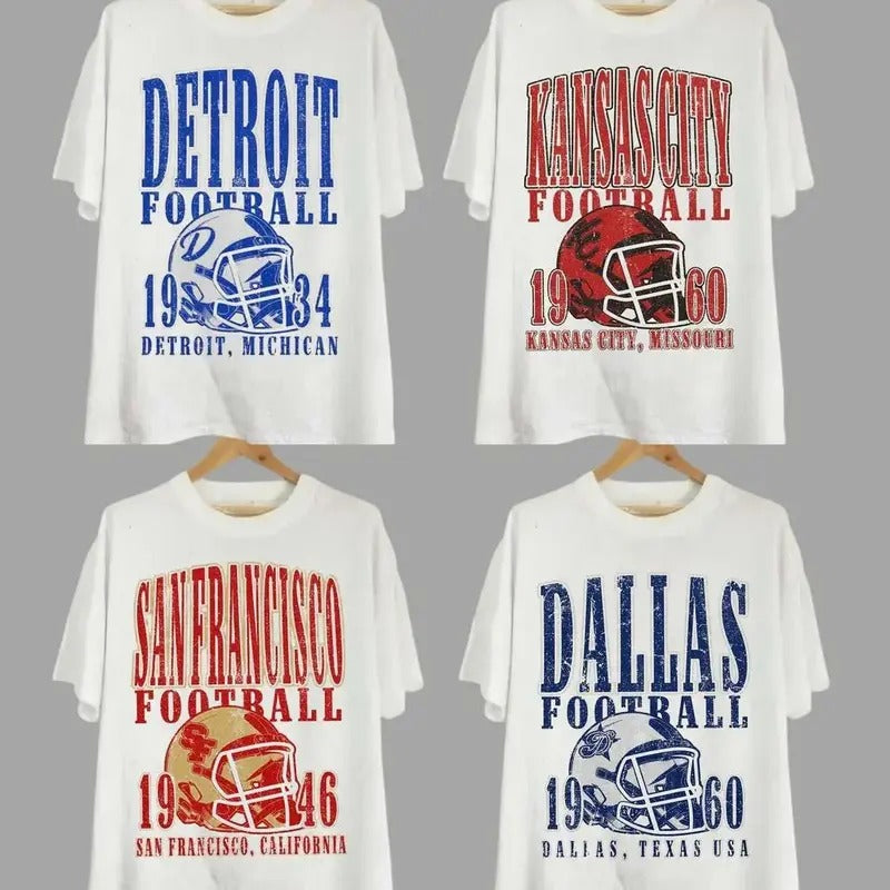 Vintage All Teams Football Unisex T-shirt Sport For Men For Women Hoodie, Sweatshirt | UrbanDripWear.com