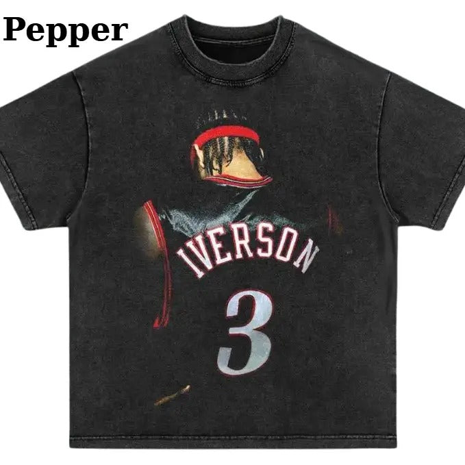 Vintage Allen Iverson Shirt, Retro Funny Basketball Graphic Tee, Cotton Unisex Gift For Fan Men And Women, Menswear Top...