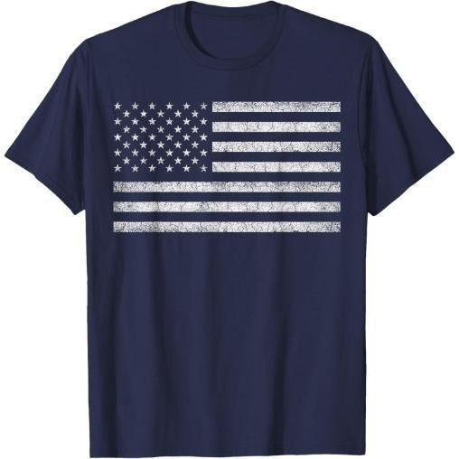 Vintage American Flag Tee Women Men USA Patriotic Graphic T-Shirt Made in USA Hoodie, Sweatshirt | UrbanDripWear.com