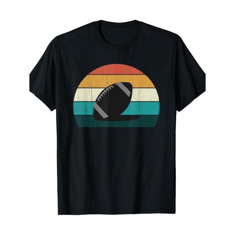 Vintage American Football Player Gift - 100% Cotton T-Shirt for Sports Fans, Breathable & Comfortable, Perfect for All...