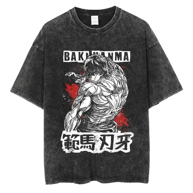 Vintage Baki Hanma Tee, Retro Anime Graphic Shirt Sweatshirt, #Hoodie, Comfort Colors | UrbanDripWear.com