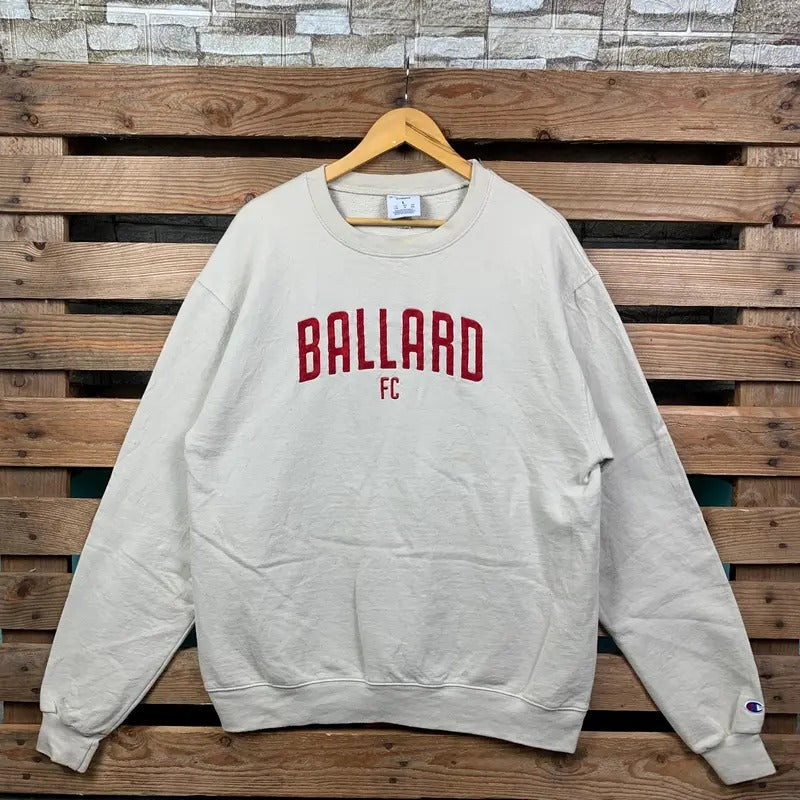 Vintage Ballard FC Sweatshirt Ballard Crewneck Jumper Ballard FC Pullover Sweater Ballard Fc Embroidery Logo Graphic...