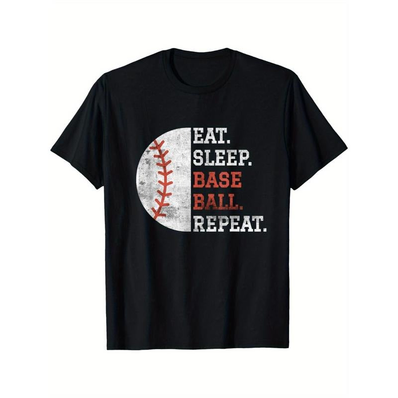 Vintage Baseball Player Eat Sleep Baseball Repeat men's T-Shirt made in usa Hoodie, Sweatshirt | UrbanDripWear.com