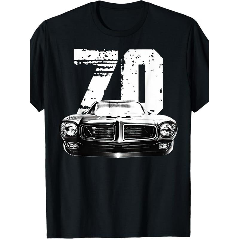 Vintage Black Car Muscle Car 70 Classic T-shirt -100% cotton 220g made in usa Hoodie, Sweatshirt | UrbanDripWear.com