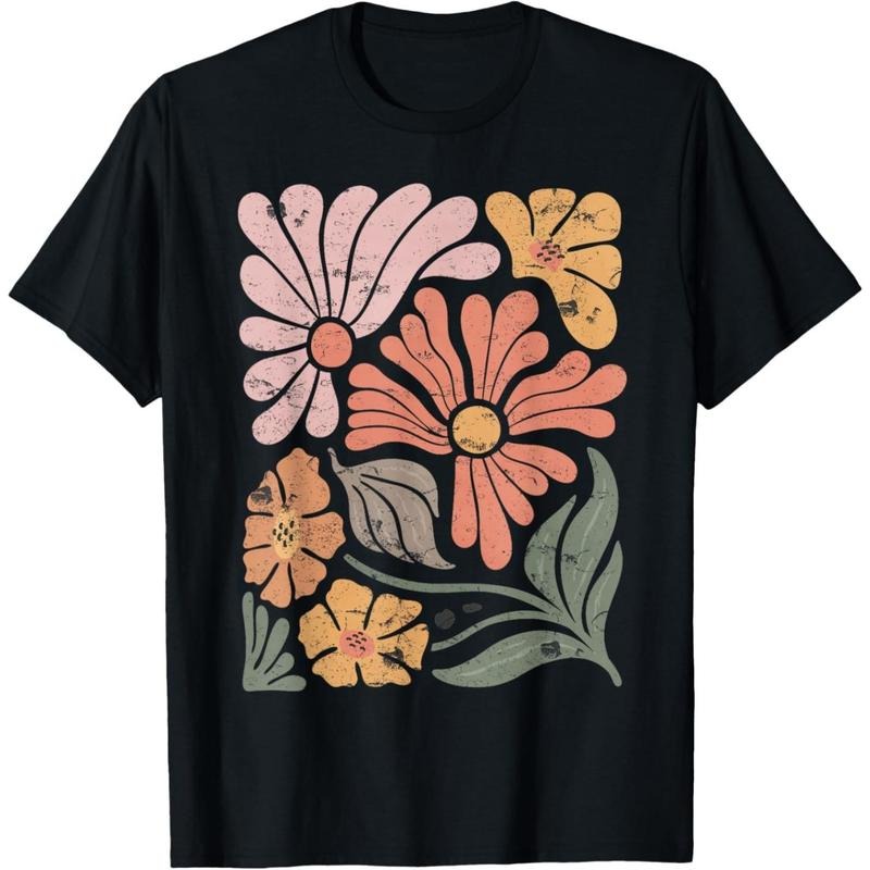 Vintage Boho Wildflower Graphic T-Shirt  made in usa Hoodie, Sweatshirt | UrbanDripWear.com