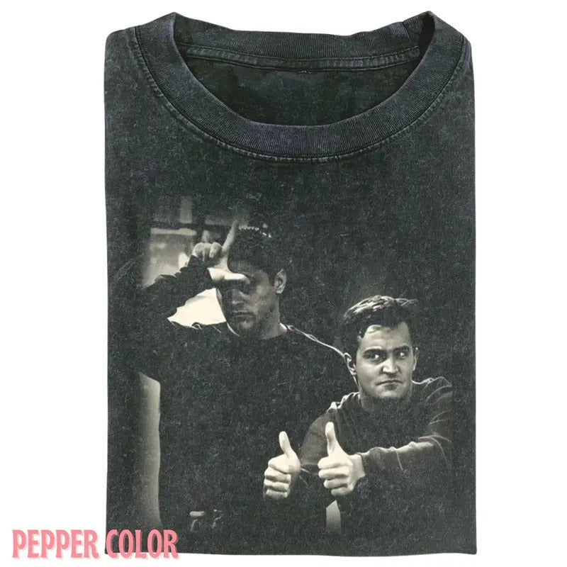 Vintage CHAND.LER RETRO FRIENDS T-SHIRT, 90' Graphic tee Womenswear Top Hoodie, Sweatshirt | UrbanDripWear.com