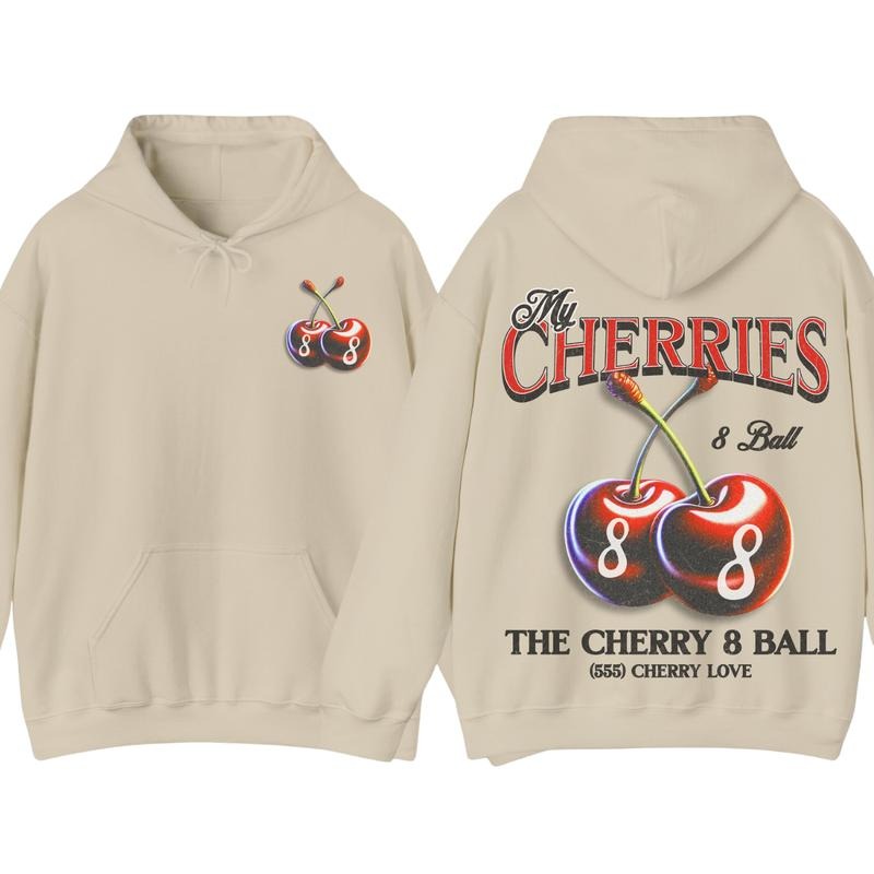 Vintage Cherry Fruit Hoodie, Retro Fruits Vintage Graphic Shirt, Retro Cherry Shirt Sweatshirt | UrbanDripWear.com