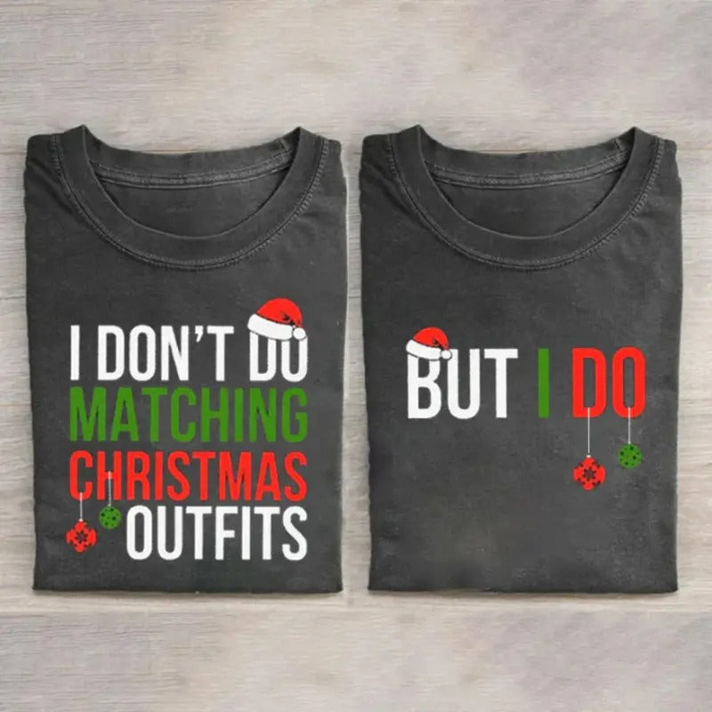 Vintage Christmas Family Matching Graphic Tee - Matching Christmas Outfits - Couple Shirt for Christmas - Christmas Gifts