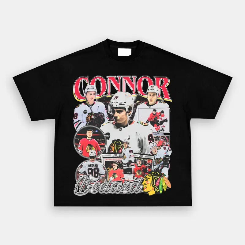 Vintage College Graphic Tee, CONNOR BEDARD TEE Shirt Hoodie, Sweatshirt | UrbanDripWear.com