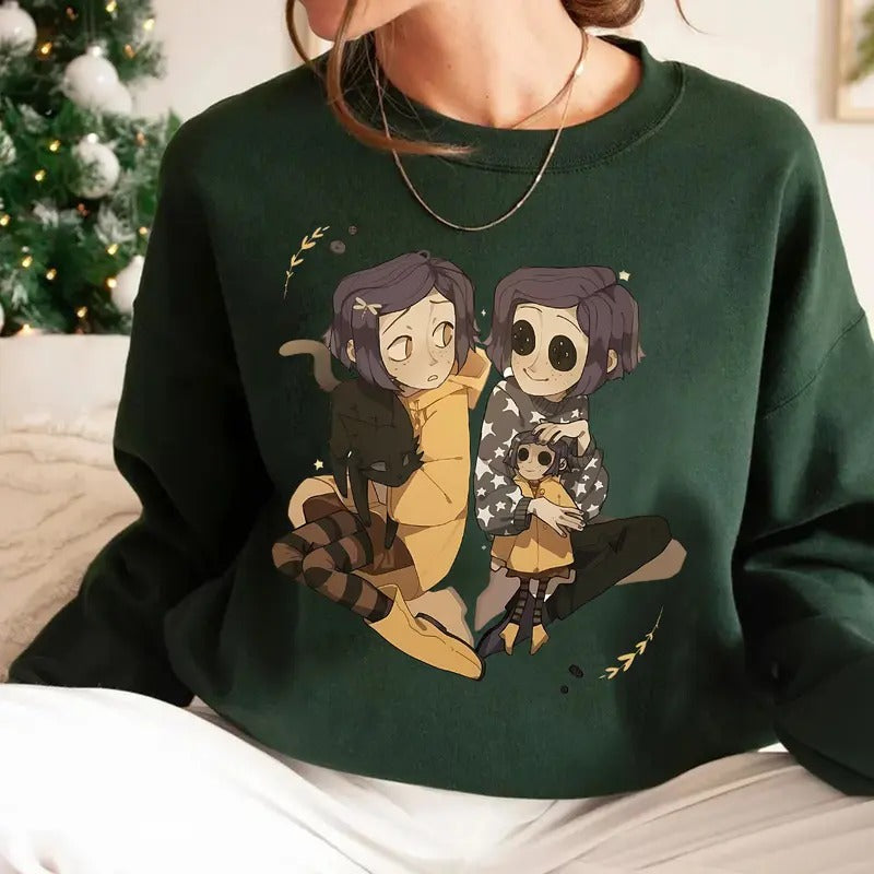 Vintage Coraline Art Shirt, Halloween Coraline Shirt, Spooky movie Tee, Coraline Best For Coraline Movie, Retro Horror...
