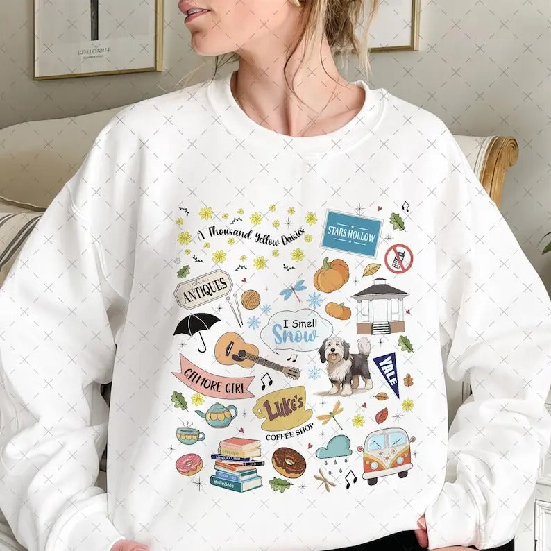 Vintage Festival Stars Hollow sweatshirt, Gilmore Girls sweatshirt,Stars Hollow 1779 Connecticut, Luke's Diner...