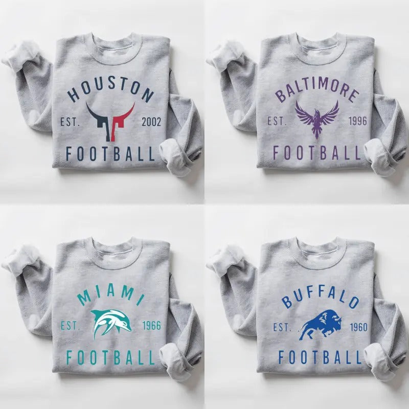 Vintage Football Sweatshirt, Football Crewneck Sweatshirt, Football Fan Gift, Unisex Sweatshirts T-Shirts, Hoodie