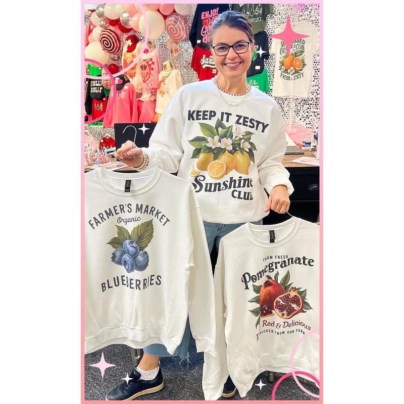 Vintage Fruit Graphic Sweatshirt T-Shirts, Hoodie | UrbanDripWear.com