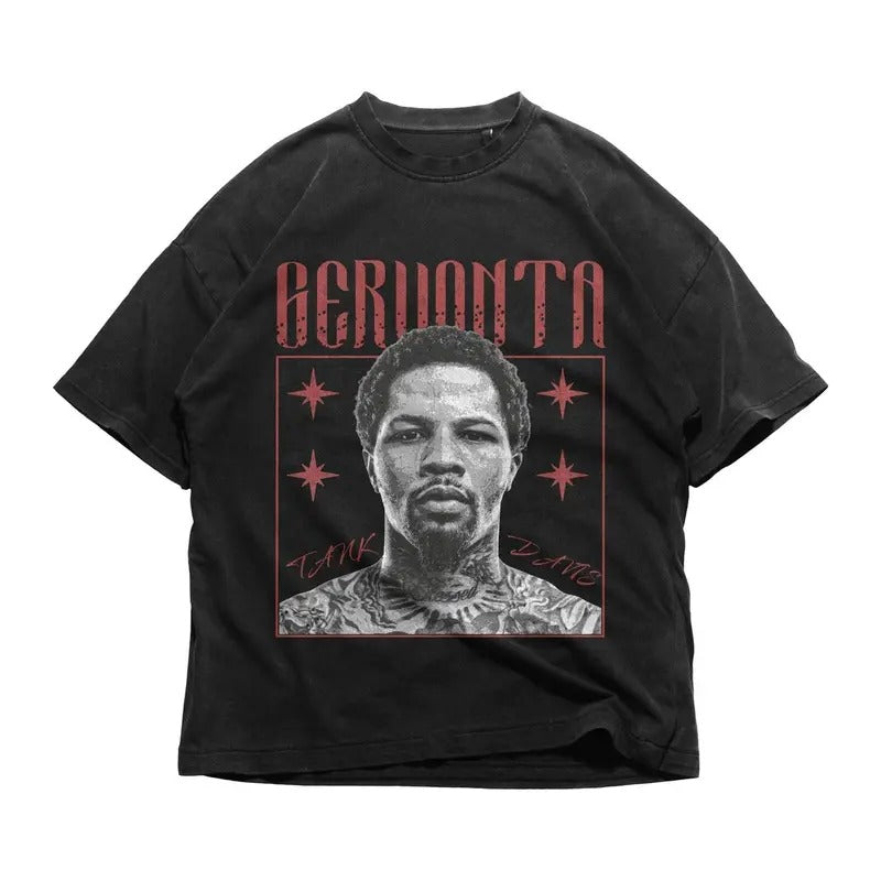 Vintage Gervonta Tank Davis T-Shirt Boxer Sweatshirt Cotton Long Sleeve Hoodie Menswear Top | UrbanDripWear.com
