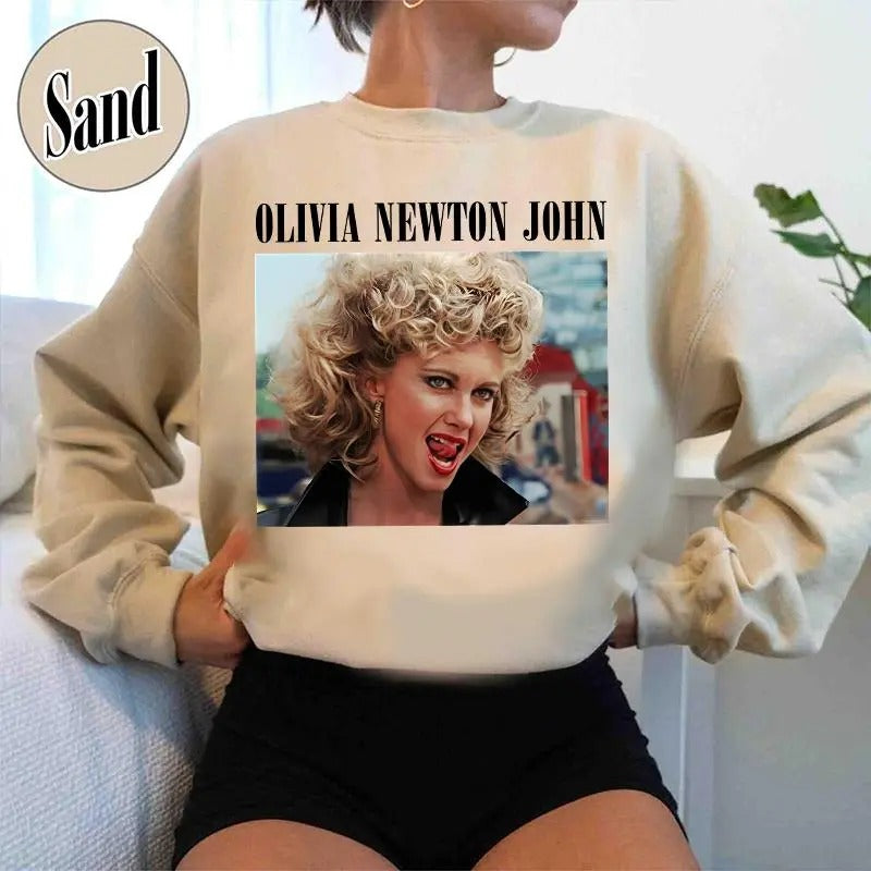Vintage Grease Olivia Newton John 1978 Sweater, Iconic Movie Grease 1978 Moment Shirt, Olivia Newton John Sweater, Old...
