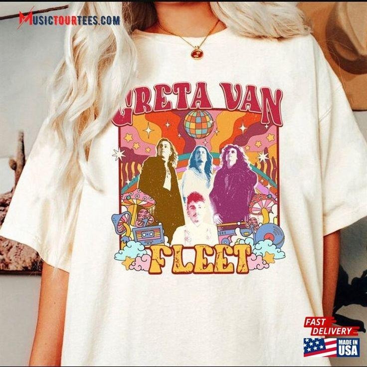 Vintage Greta V Fleet Shirt Women Music Concert Graphic Tee T-Shirt Hoodie, Sweatshirt | UrbanDripWear.com