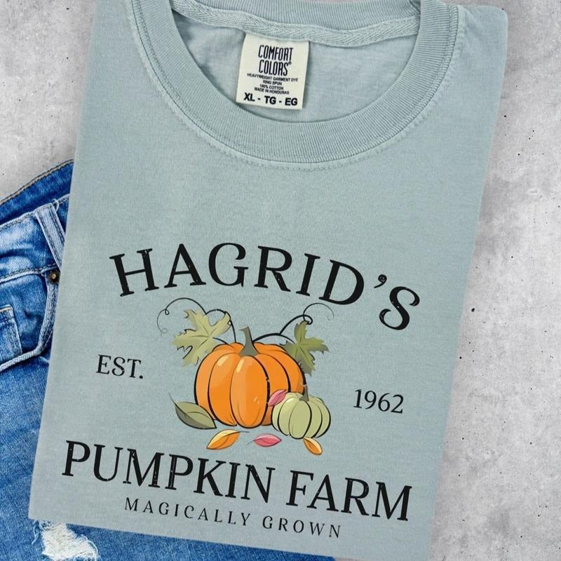 Vintage Hagrid's Pumpkin Farm Women's Graphic T-Shirt in Cotton - Top, Womenswear Hoodie, Sweatshirt | UrbanDripWear.com
