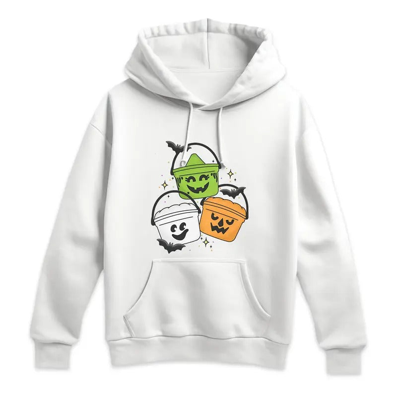 Vintage Halloween Happy Meal Bucket Shirt Cute 90s Cotton Hoodie Sweatshirt | UrbanDripWear.com