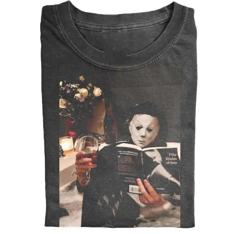Vintage Horror Graphic T-shirt, Graphic T-shirt, Y2K 90s Graphic Shirt, gift for her, him, Womenswear Top, Halloween...