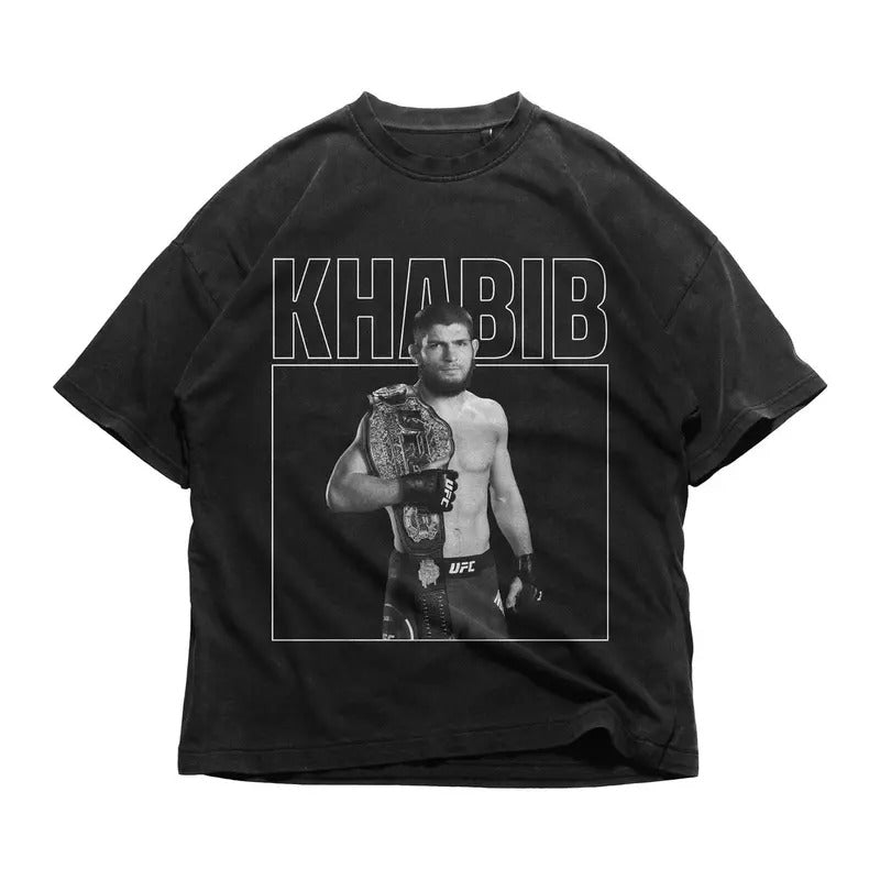 Vintage Khabib Nurmagomedov T-Shirt, Vintage Shirt, 90s Graphic Tee, Unisex Cotton Love Menswear Top Hoodie, Sweatshirt