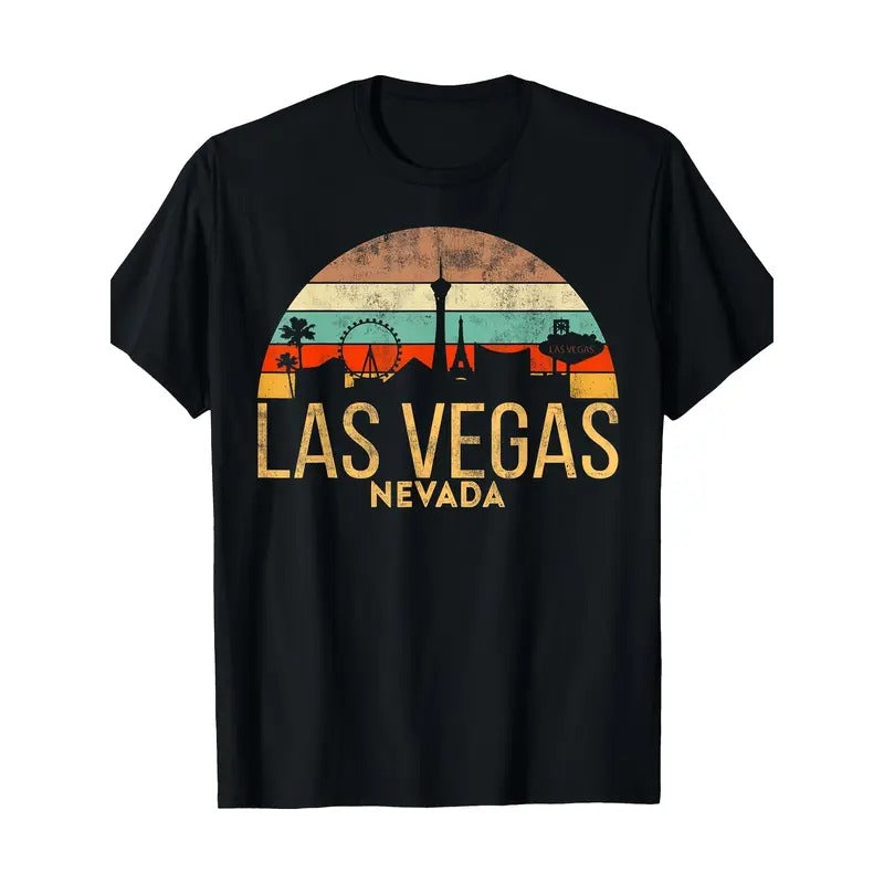 Vintage LAS VEGAS Souvenir Holiday Tshirt Gift Nevada City T-Shirt Made in USA Hoodie, Sweatshirt | UrbanDripWear.com