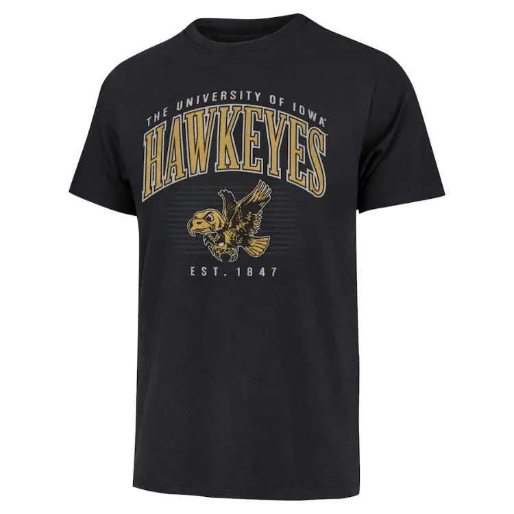 Vintage Men's 1847 Black Iowa Hawkeyes T-Shirt, NCAA Tee, Full Color T-Shirt, Unisex T- Shirt, For Men, For Women Hoodie,...