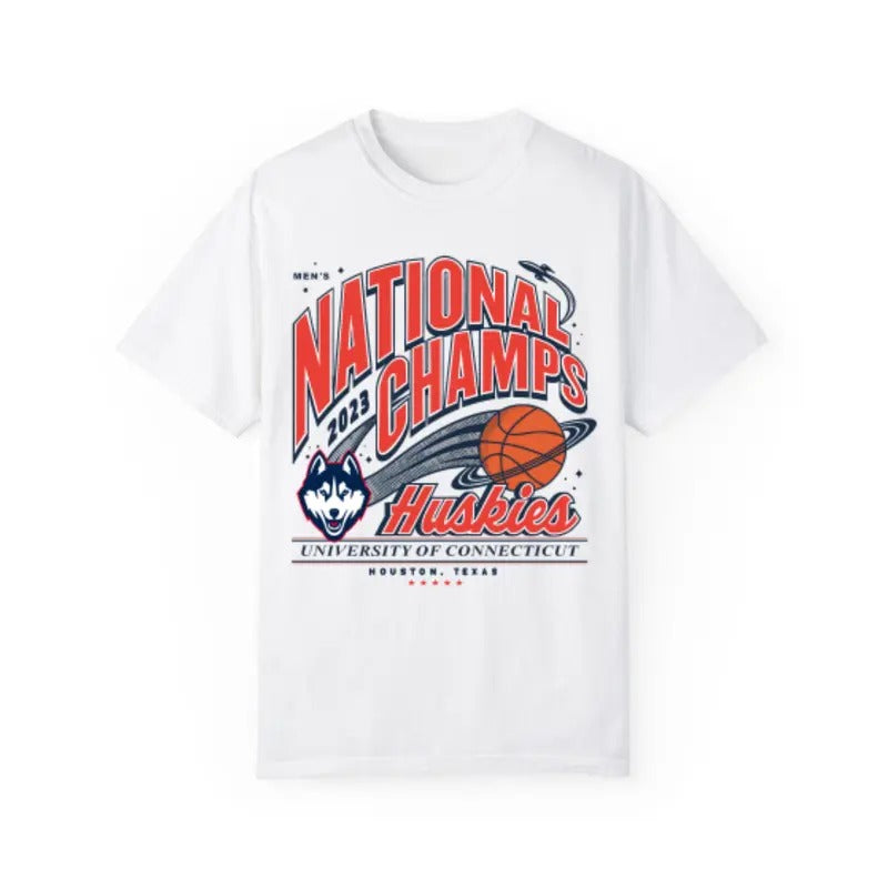 Vintage NCAA National Champs 2023 Huskies T Shirt Top Classic Menswear Hoodie, Sweatshirt | UrbanDripWear.com