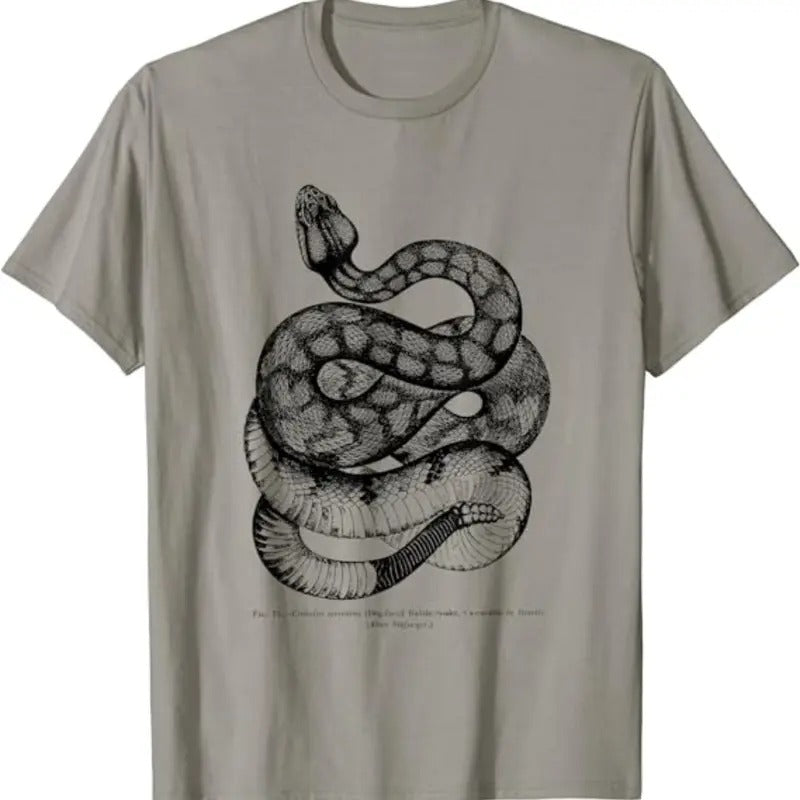 Vintage Ophiology South American Rattle Snake Tee T-shirt Menswear Top Underwear Tshirt Hoodie, Sweatshirt