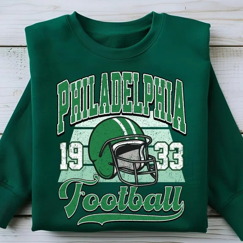 Vintage Philadelphia Football Sweatshirt, Philadelphia Football Shirt, Philly Football Sweater, Philadelphia Football Fan...