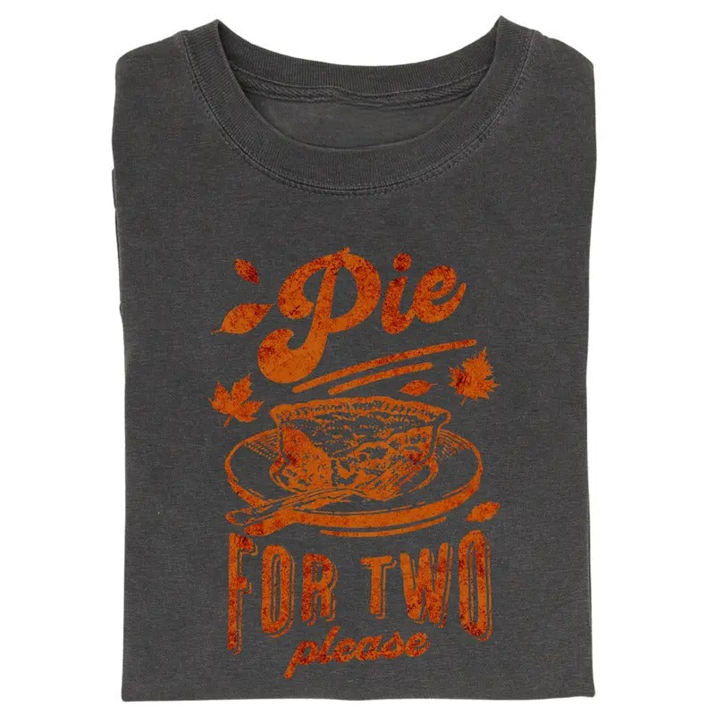 Vintage Pie For Two Please Graphic Tee