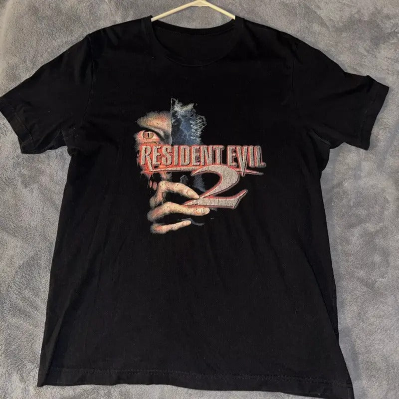 Vintage Resident Evil 2 Shirt - graphic tshirt - game unisex tee Menswear Top Hoodie, Sweatshirt | UrbanDripWear.com