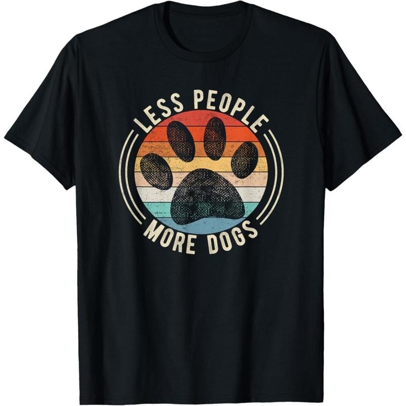 Vintage Retro Funny Sayings Dog Lover Less People More Dogs T-Shirt.made in usa Hoodie, Sweatshirt | UrbanDripWear.com