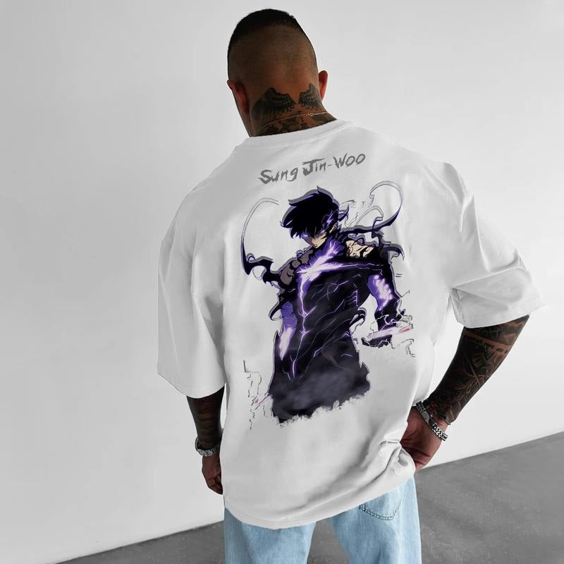 Vintage Solo Leveling 2 Sides Shirt, Sung Jin Woo Tee, Anime shirt, Japanese Anime, Birthday Giftstyle{n002}2 Hoodie,...