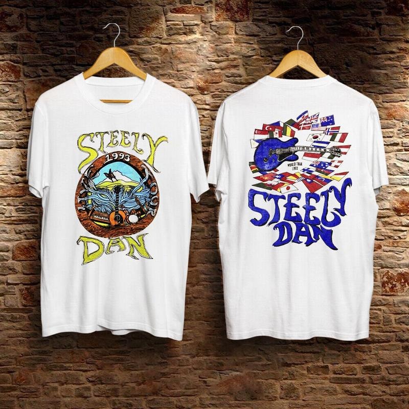 Vintage Steely Dan 1993 World Tour T-Shirt, Steely Dan Tour 93 Shirt For Fans Hoodie, Sweatshirt | UrbanDripWear.com