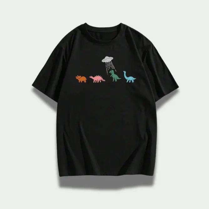 Vintage Street Life Men Cotton Cartoon Dinosaur Graphic Tee, Sweatshirt, Hoodie Gift For Women Top Womenswear Underwear...