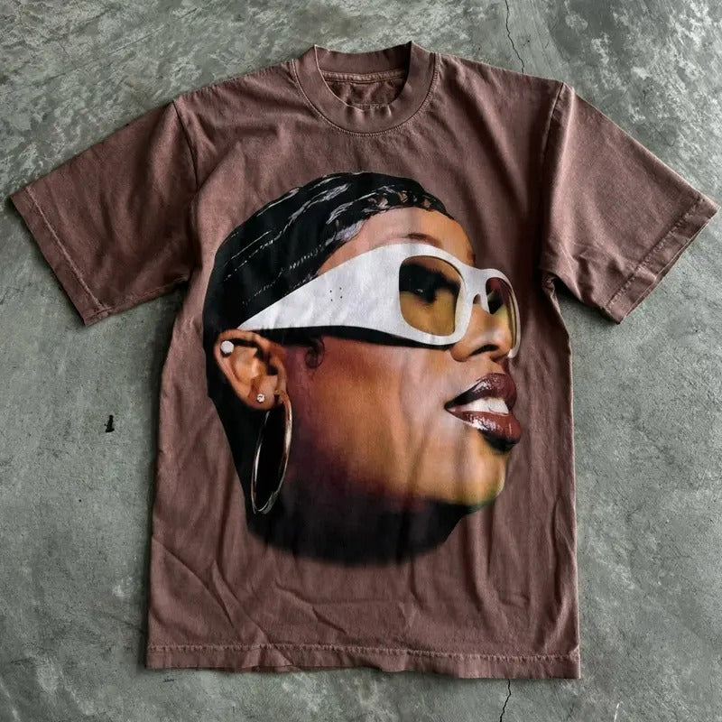 Vintage Style Missy Elliot Unisex T-Shirt Menswear Retro christmas shirt Hoodie, Sweatshirt | UrbanDripWear.com