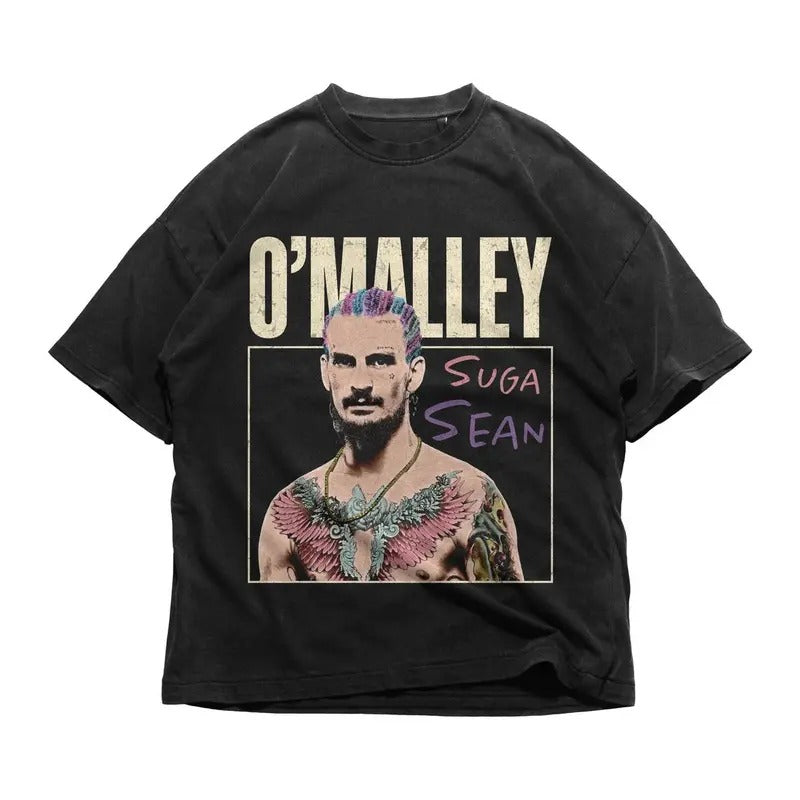 Vintage Suga Sean O'Malley Bootleg Style Shirt, t-Shirt, Vintage 90s Graphic Tee, Unisex Cotton Long Sleeve Menswear Top...