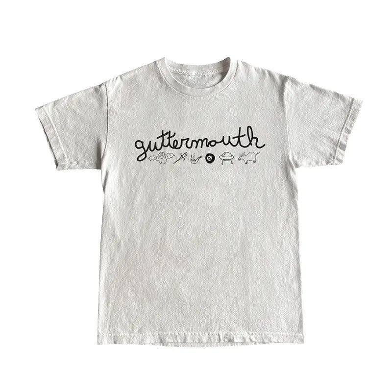 Vintage Symbols White T-Shirt - Graphic Tee Men's Top Tropical Hoodie, Sweatshirt | UrbanDripWear.com