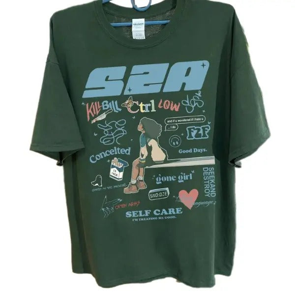 Vintage Sza SOS Shirt, Sza Good Day Cotton Unisex Shirt Hoodie, Sweatshirt | UrbanDripWear.com