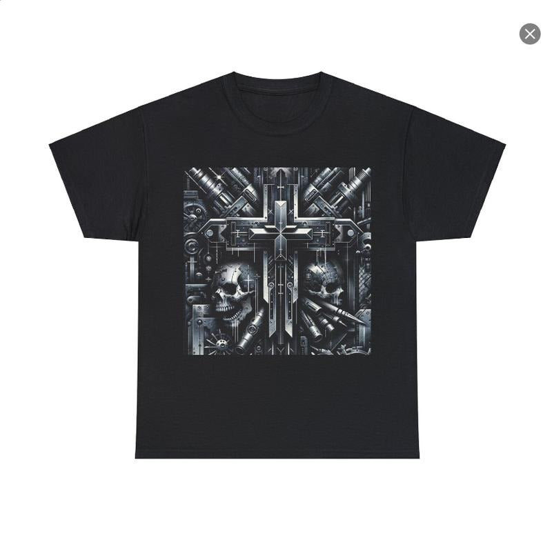 Vintage T-Shirt mechaniic Skull - Y2K Shirt-Unisex tee Hoodie, Sweatshirt | UrbanDripWear.com